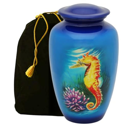 Seahorse Adult Cremation Urn