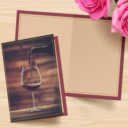 Designer Greetings For Your Words, Blank Cards 6 Pack - color: Wine