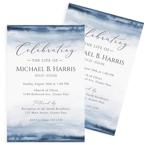 All Ewired Up Celebration of Life Invitation, Funeral Announcement, Memorial Service, Program Card, Personalized