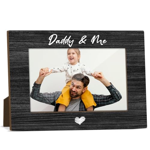 Daddy 4x6 Dad Photo Frame - Fathers Day Wooden Picture Frame - color: XK03