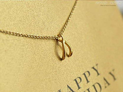 Baydurcan Friendship Anchor Butterfly Good Luck Elephant Necklace for Women - style: Wishbone