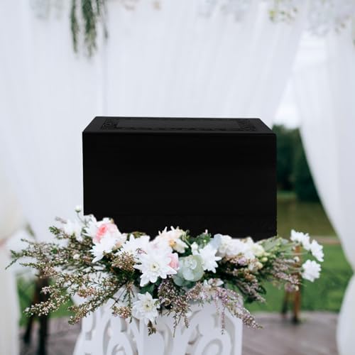Wooden Urns for Human Ashes Adult Male Female, Up to 250 Cubic inches Tree of Life Wood Cremation Urns, Funeral Memorial Urns for Ashes Mom Dad (Black) - color: Black