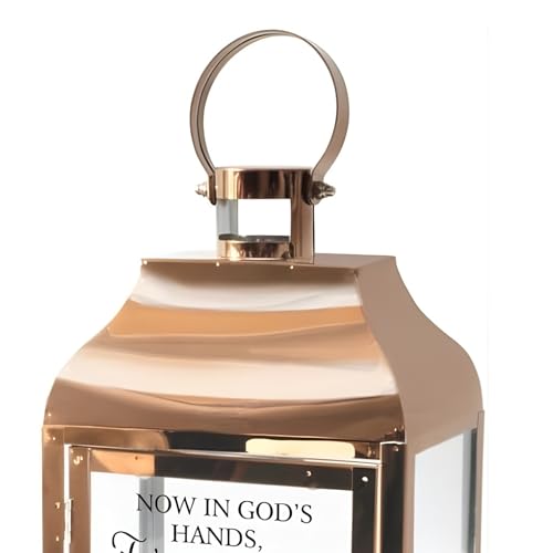 The Bridge Collection in Our Hearts Dragonfly Lantern - Electric Lantern with Flameless LED Candle - Sympathetic Bereavement Gift for Lost Loved One