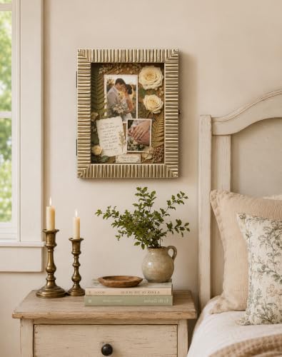 11x14 Shadow Box Picture Frame for Travel Souvenirs Postcard,Champagne Gold - color: Champagne Gold, size: 11x14