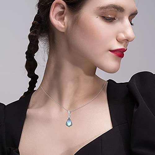 Urn Necklace for Ashes Cremation Jewelry 925 Sterling Silver Ashes Pendant Necklace Memorial Jewelry Gifts for Women Men Girls Boys - style: Celtic-A-moonstone