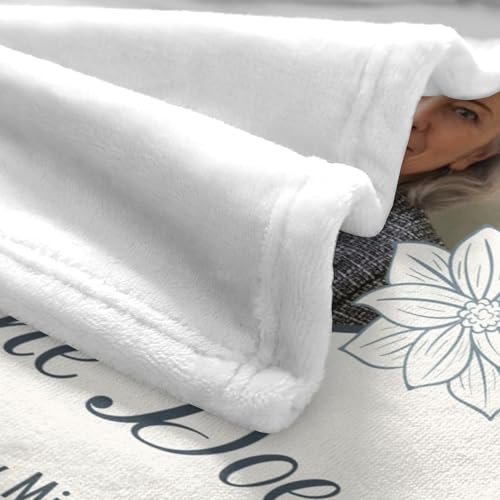Made in USA, Custom Memorial Photo Blanket, Personalized Sympathy Gifts for Loss of Loved One, Custom Remembrance Throw for Loss of Dad Mom Husband Wife Grandma Grandpa Daughter Son Friend Pet - color: Personalized With Photo