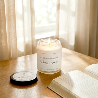 Thinking of You Gifts for Women, Big Hug Candle Get Well Candle | Sympathy, Cheer Up, Comfort Gifts, Feel Better Inspirational Gift, Send A Big Hug Candle 7Oz Lavender Scented Candle - color: Big Hug Candle