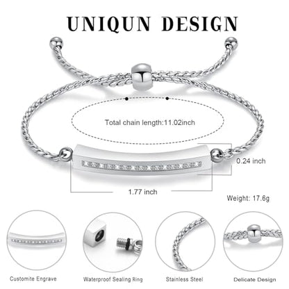 Minicremation Shiny Crystal Cremation Bracelet for Ashes for Women Cube Urn Bangle Locket Ash Holder Memorial Jewelry Bracelet Keepsake Gift - color: Silver