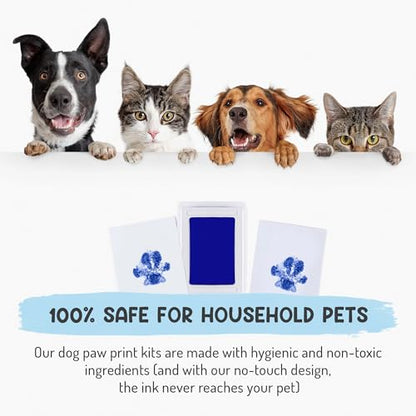 Inkless Paw Print Kit for Dogs | Pet Paw Print Impression Kit | Dog Ink Paw Print Kit | Pet Paw Print Kit | an Easy to Use Paw Print Stamp Pad for Dogs | Contains an Ink Pad for Dog Paw Prints
