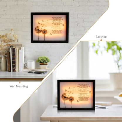 Sympathy Gift LED Memorial Shadow Box Memorial Gifts for Loss of Loved One Mother Mom Dad Father, in Memory of Loved One Gifts - size: A Letter From Heaven