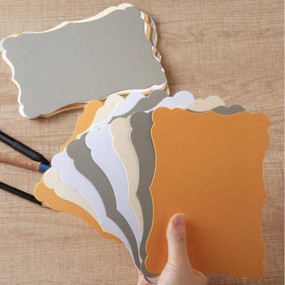 50 Pack Shiny Gold Blank Cardstock Greeting Cards, 5x7IN - color: Gold, size: 5x7IN