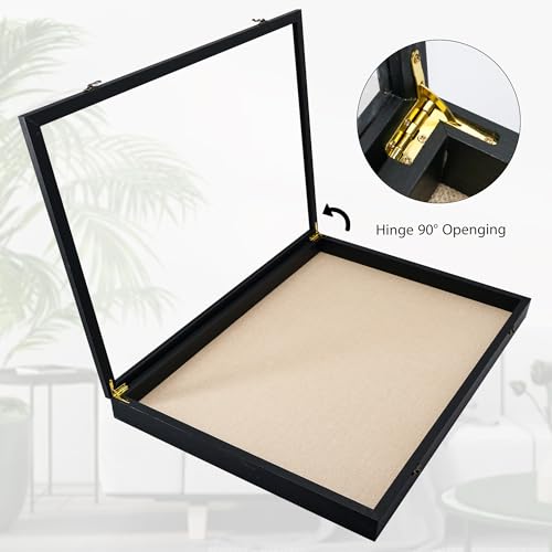 18x24 Extra Large Graduation Shadow Box Frame with Glass,Black - color: Black, size: 18*24
