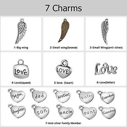 Hourglass Ashes Keychain Urn Pendant Memorial Keepsake Cremation Jewelry Aunt - Customized - color: Aunt - Customized