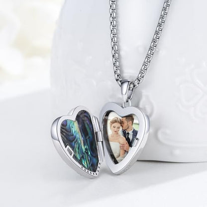 MEDWISE 925 Sterling Silver Locket Necklace That Holds Pictures Photo Necklace Oxidized Rose Flower/Sunflower/Compass/Celtic Heart Pendnat Lockets Gifts for Women Birthday Christmas Gifts - style: E-Tree of Life