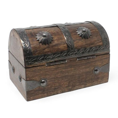Nautical Cove Treasure Chest Keepsake and Jewelry Box Wood - Decorative Treasure Box - size: Small