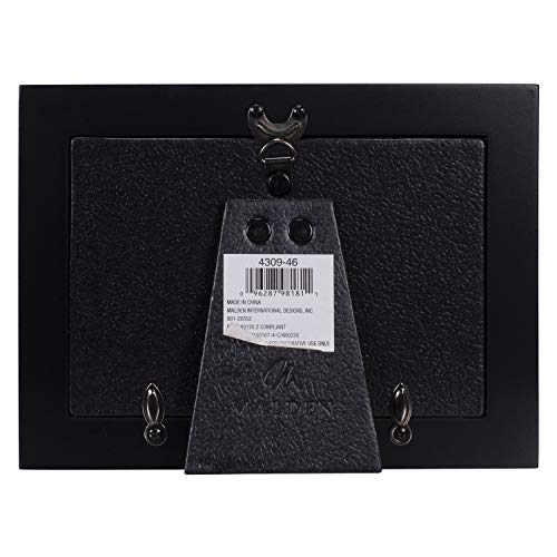 Malden International Designs Black Wood Expression Picture Frame, Woof, 4x6, Black - style: Woof