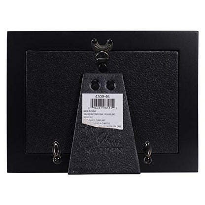 Malden International Designs Black Wood Expression Picture Frame, Woof, 4x6, Black - style: Woof