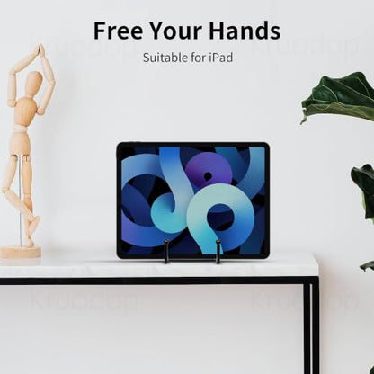 Kruodop 3 Pack 6" Metal Square Frame Easel Stands - Multi-Use Tabletop Display for Plates, Photos, Art, Books, Signs | Durable Mini Easels for Home Decor, Office, Studio & Vinyl Records