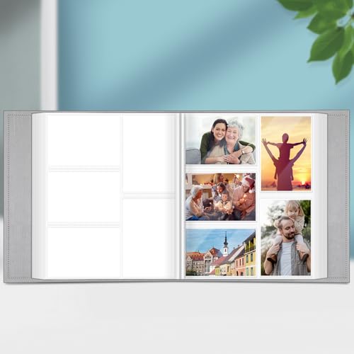 Fintie Photo Album 4x6 Photos - 600 Pockets Large Capacity Albums Book | Vegan Leather Cover, 4X6 Picture Keepsakes, Family/Wedding/Travel Memory Book, Baby/Kids/Boys/Girls Gift, Cloudy Marble - color: Cloudy Marble