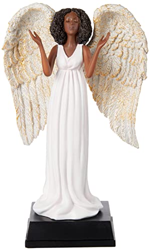 African American Expressions Pink Angel Figurine – Black Angel Collectible Statue, Inspirational Home Décor, Unique Sentimental Keepsake, Faith Inspired Collectible, Mother’s Day Present for Mom - style: Pink Angel