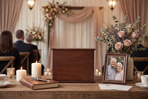 AspenStudio Legacy Walnut Wooden Urn for Cremation Ashes Handcrafted Urn for Adult Human by Aspen Studio