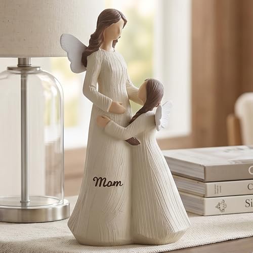 AivanOne Angel & Daughter Resin Sculpture Art Figurines for Home Decoration