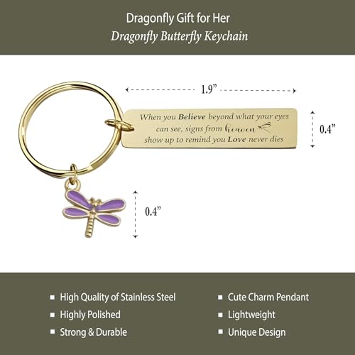 Dragonfly Gifts Women, Inspirational Encouragement Dragonfly Gift Ideas | Hardcover Notebook Gold Foil 200 Pages A5 Lined, Dragonfly Themed Gift for Dragonfly Lover Friend Birthday Holiday Christmas - color: Sage Green