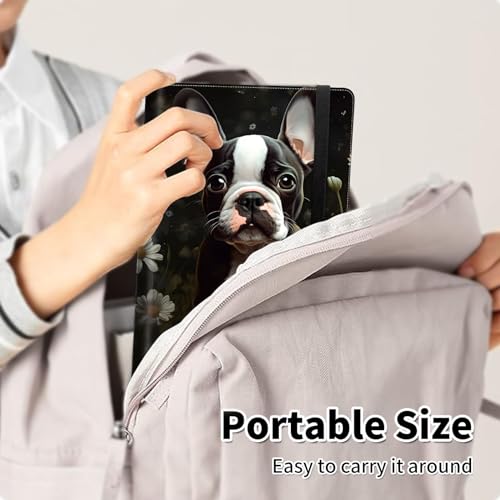 Photo Album 4x6 120 Pockets Photos with Elastic Band, PU Leather Photo Books Small Mini Capacity Picture Album for Family Wedding Travel Anniversary Baby Vacation Pictures,Boston Terrier Dog - color: Boston Terrier Dog