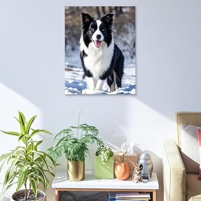 Personalized Photo to Canvas Print - Canvas Prints With Your Photos on Custom Wall Art for Bedroom, Living Room, Wedding Baby Pet Family Picture Framed Wall Art (16" W x 24" H) - size: 24"L x 16"W