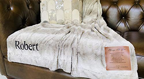 Always with You Personalized Memorial Blanket- Thoughtful Personalized Sympathy Gift to Remember Lost Loved Ones (Gray - Personalized) - color: Gray - Personalized