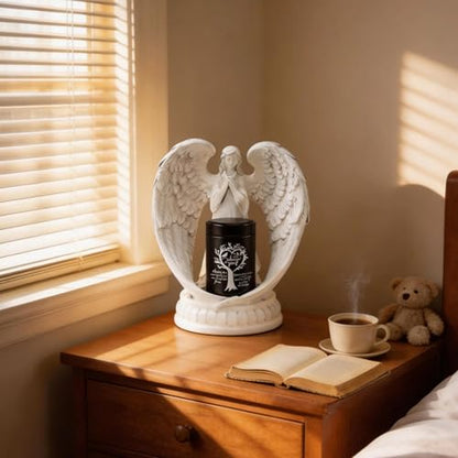 Small Keepsake Urns for Ashes - Small Keepsake Urn with Angel Wings, Pet & Human Ashes Container, Memorial Statue Gift for Mom/Grandma/Women/Dad/Grandpa (Mother-Tree of Life) - color: Mother-tree of Life