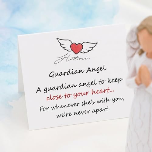 Guardian Angel Figurine, Remembrance Angel Collectible Figurine | Prayer Angel - Encouragement Present, A Gift to Comfort and Encourage Hope and Healing - color: Guardian Angel - White