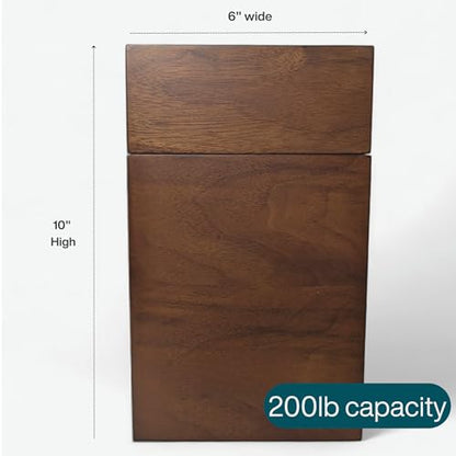 Walnut Wood Cremation Urns for Human Ashes | Large 200 lb Capacity Memorial Box | Handmade Keepsake Urn with Bag & Engraving Plaques |