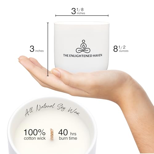 Sympathy Candle for Loss - Sending a Tight Hug Memorial Gift - Lime Basil Mandarin - 40H Soy Wax Remembrance, Bereavement, Grief & Condolence Keepsake