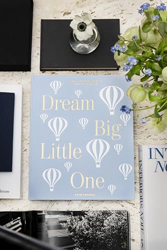 Printworks Dream Big Little One Baby Album, Light Blue - 30-Page Keepsake - style: Modern