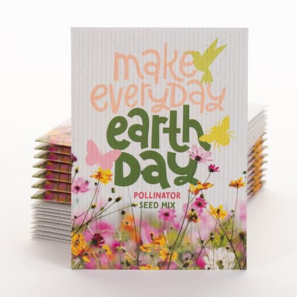Bentley Make Everyday Earth Day 2025, Pollinator Flower Mix Seeds, All Favor Seed Packets, 25 Count - style: Make Everyday Earth Day