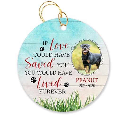 If Love Could Have Saved You You Would Have Lived Furever Ornament, Personalized Memorial Photo Christmas Ornament Gift for Dog Dad Mom Lover Christmas 2026, Customized Name Photo Pet Memory Ornament - color: If Love Could Have Saved You Ornament