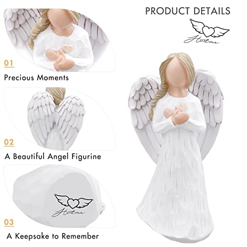 Remembrance Angel Figurine, Guardian Angel Figurine | Sculpted Hand Painted Figure with Sympathy Card - A Gift to Show Love Sympathy Gratitude Bereavement Friendship or Prayer - color: Remembrance Angel