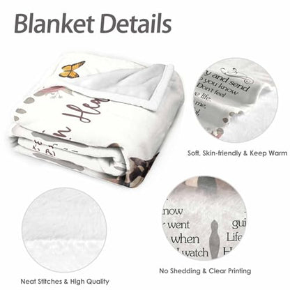Custom Memorial Blanket with Picture Personalized Sympathy Remembrance Condolences Bereavement Gifts Sympathy Gifts for Loss of Loved One Mother Dad Grandma Grandpa Sister Daughter Friend - color: Design2