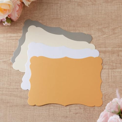 50 Pack Shiny Gold Blank Cardstock Greeting Cards, 5x7IN - color: Gold, size: 5x7IN