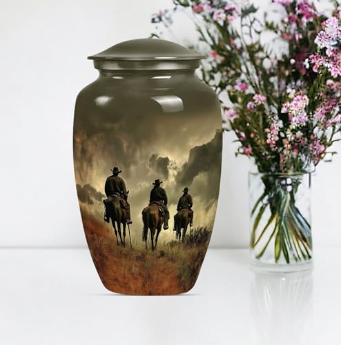 Cowboy Cremation Urns for Women - Double Companion Urn for Ashes - size: #1 (Large Size)