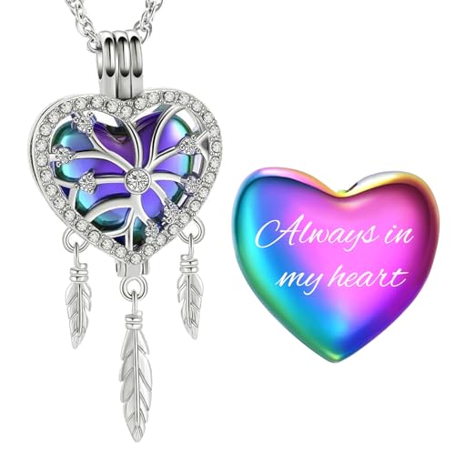 shajwo Dream Catcher Urn Necklace for Ashes - color: customize