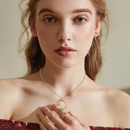 Beebeecraft 1 Box 2Pcs Floating Locket Charms with Glass Round Clear Photo Frame for Memory Picture Pendant Necklace Making - color: Gold