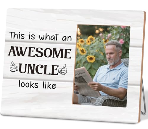 Uncle Gifts from Niece Nephew,This is What An Awesome Uncle Looks Like Picture Frame 4x6 - color: Uncle