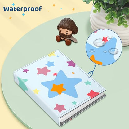 Fintie Photo Album 4x6 Photos - 52 Pockets Small Wallet Albums For Family - color: Colorful Stars