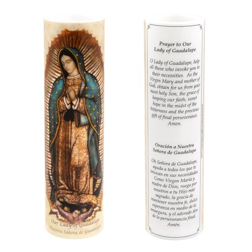 Our Lady of Guadalupe, LED Flameless Devotional Prayer Candle