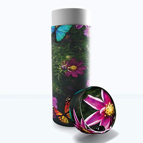 Magical Garden Scattering Tubes for Human Ashes TSA Approved Scattering Urn and Eco-Friendly Biodegradable Urns for Human Ashes & Biodegradable Urn for Burial at Sea - color: Magical Garden, size: Large 12"x5"
