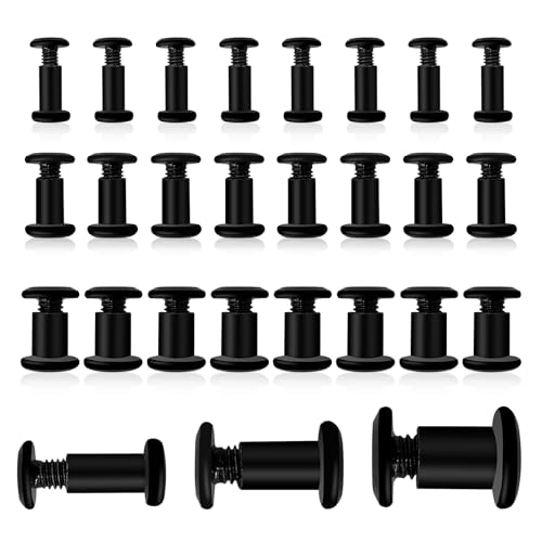 30 Pcs Binding Post Screw, M4/M5/M6 ×10mm, Stainless Steel | Socket Cap Nuts and Bolts, for Furniture, Decorative, Bags, Table Cabinet, Leather Belt Buckle