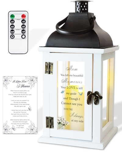 Homemory Memorial Lantern Loss of Mother Bereavement Sympathy Gift | Remembrance Keepsake with Remote, Thoughtful Condolence Gift for Mother Loss, Funeral, Memories and Loved One Tribute - color: Mom
