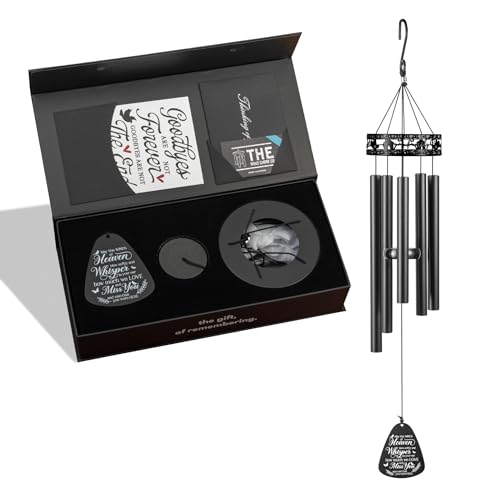 The Wind Chime CO Family Love Memorial Wind Chimes, Sympathy Wind Chimes Gift for The Loss of A Loved one, Home Decor Outdoor Garden, Soothing Melodic Tones.